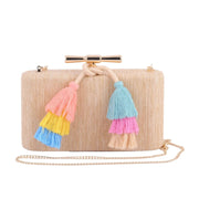 Raffia Clutch