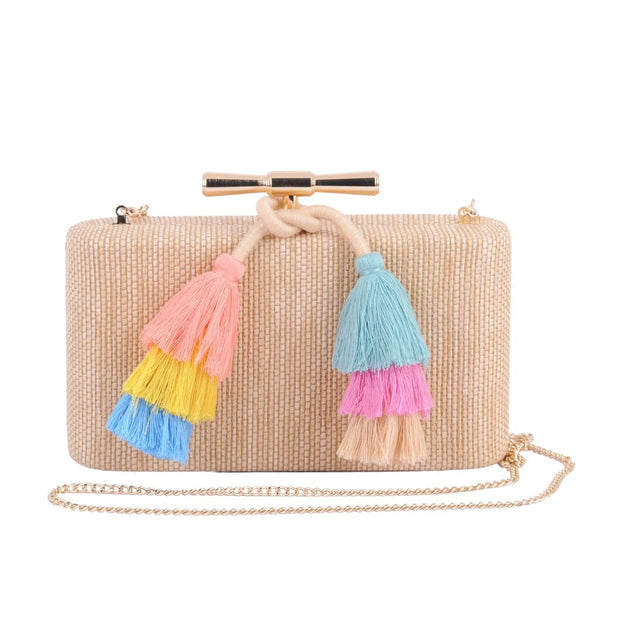 Raffia Clutch
