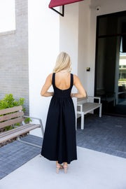 Sally Midi Dress - Black