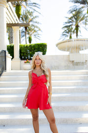 Tate Romper - Red