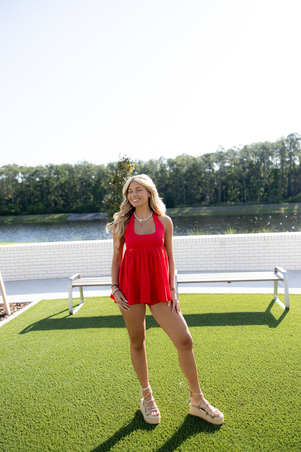 Betsy Romper - Red