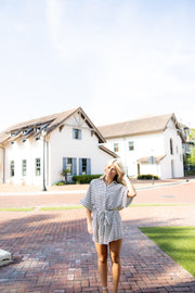 Haven Romper - Cream/Black