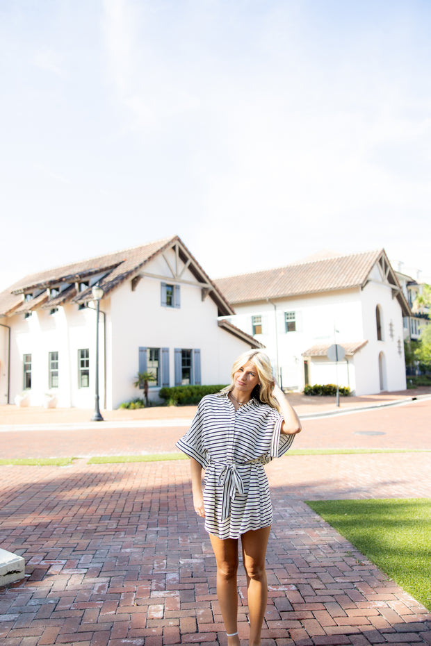 Haven Romper - Cream/Black
