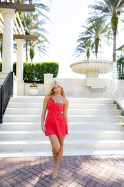 Tate Romper - Red