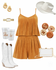 Carie Suede Set - Camel