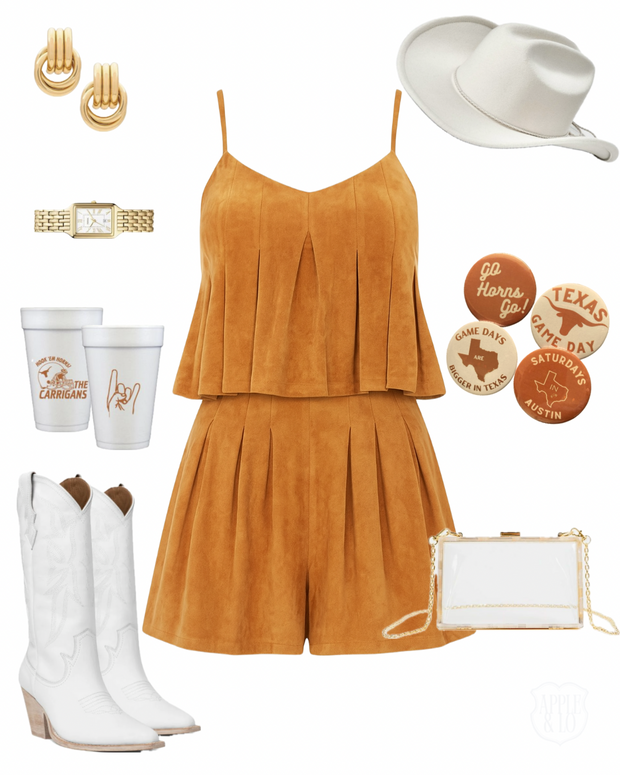 Carie Suede Set - Camel