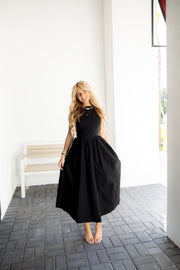 Sally Midi Dress - Black