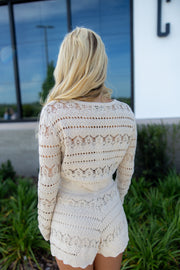 Karly Crochet Set - Taupe