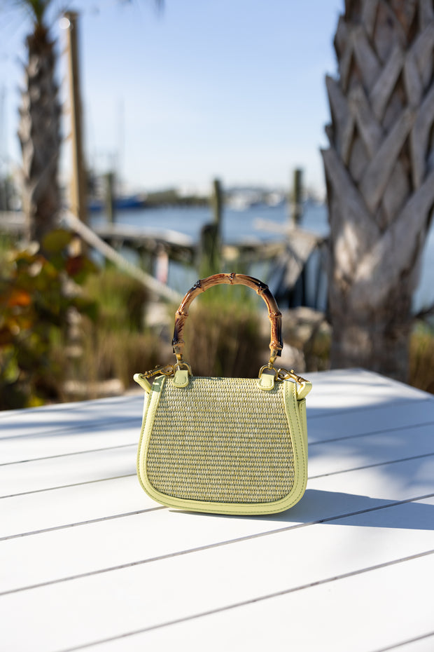 Aly Saddle Bag - Lime