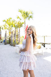 Lila Floral Mini Dress - Pink
